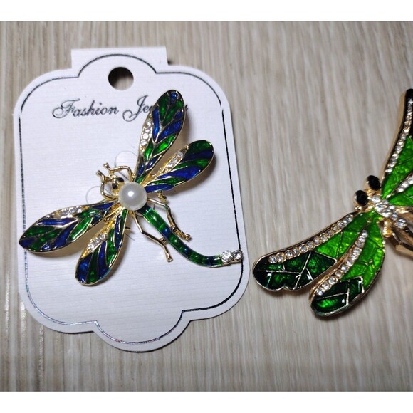 2 Dragonfly Brooches - Picture 5 of 5